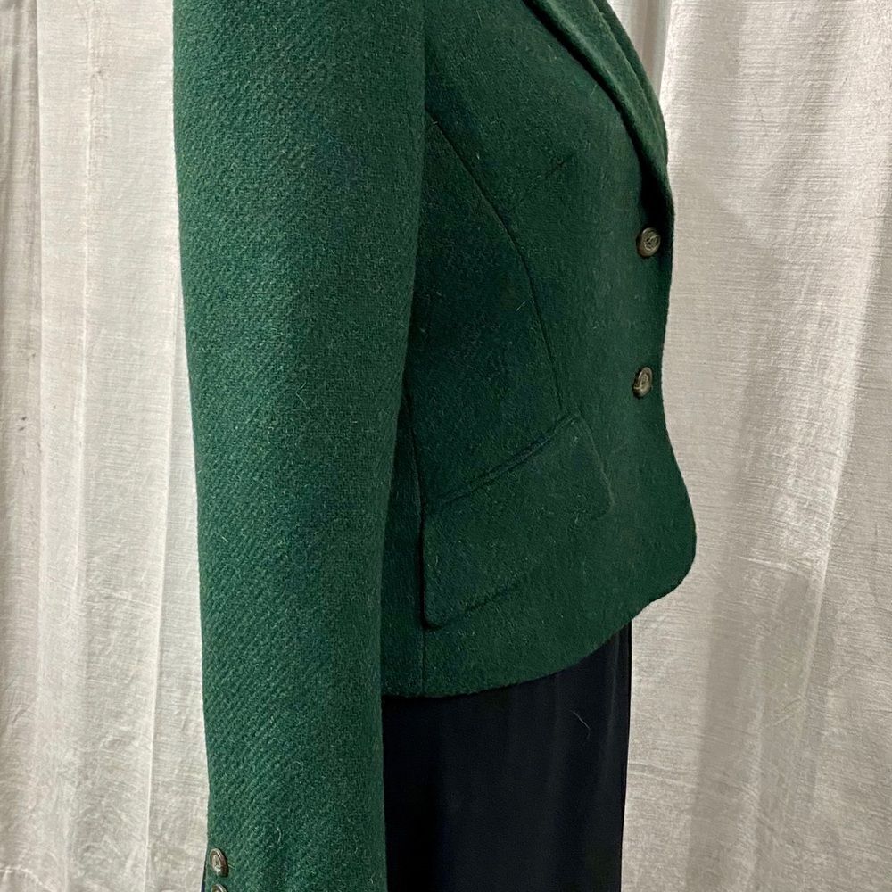🌟 VINTAGE DOLCE & GABBANA Hunter Green Blazer RARE - Picture 6 of 8